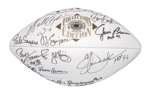 Hall of Fame Football signed by 12 Hall of Famers